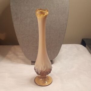 Fenton Cameo Opalescent bud Vase